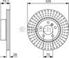 Диск гальмівний передній 0986479771 BOSCH