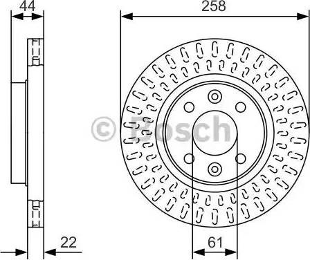 Гальмо дискове переднє 0986479A86 BOSCH