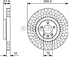 Диск гальмівний передній 0986479B18 BOSCH