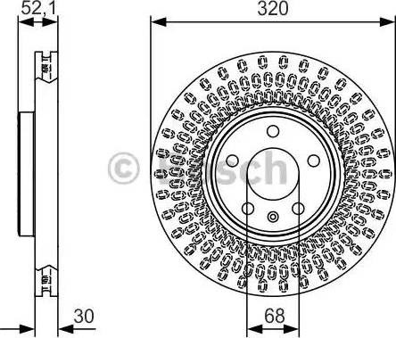 Ротор гальмівний 0986479C49 BOSCH