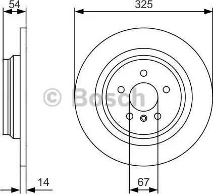 Дискові гальма 0986479D10 BOSCH