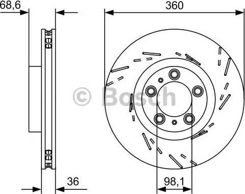 Гальмо дискове переднє 0986479D23 BOSCH