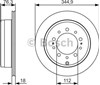 Диск гальмівний задній 0986479R32 BOSCH