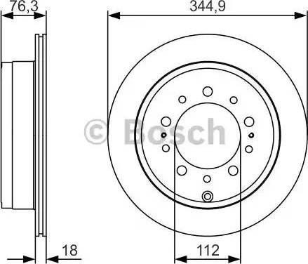 Задні дискові гальма 0986479R32 BOSCH