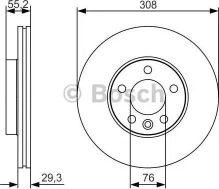 Гальмо дискове переднє 0986479R84 BOSCH