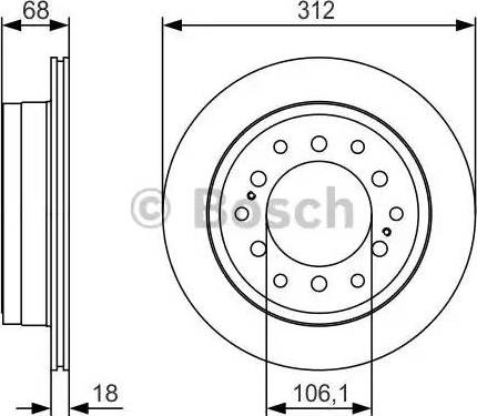 Дискові гальма 0986479S36 BOSCH