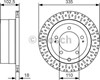 Диск гальмівний задній 0986479U32 BOSCH