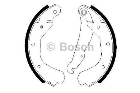 Гальма робочі задні ножні і гальмівні барабани 0986487213 BOSCH