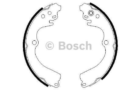 Гальма робочі задні ножні і гальмівні барабани 0986487463 BOSCH