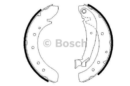Bosch щоки гальмівні citroen jumper  94 - 0986487522