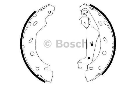 Колодки гальмові задні, барабанні 0986487600 BOSCH