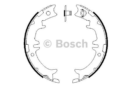 Колодки стоянкового гальма 0986487615 BOSCH