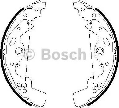 Bosch щоки гальм landrover freelander 00- 0986487643