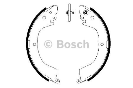 Bosch mitsubishi щоки гальмівні задн. l200 2,4-2,5 -07, l400 2,5 -05 0986487684