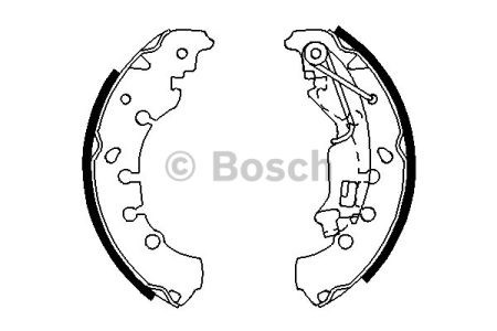 Гальма робочі задні ножні і гальмівні барабани 0986487702 BOSCH