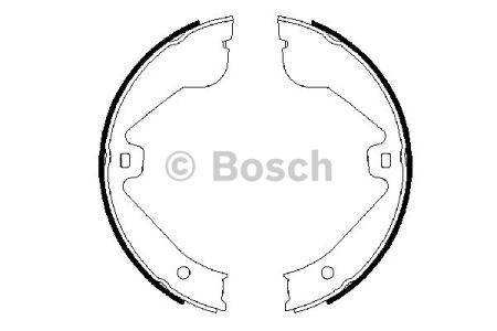 Гальмівні колодки стоянкового гальма 0986487705 BOSCH