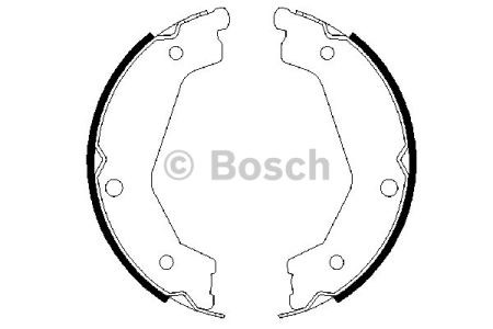 Гальмівні колодки стоянкового гальма 0986487708 BOSCH