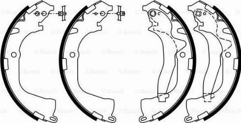 Колодки гальмові задні, барабанні 0986487955 BOSCH