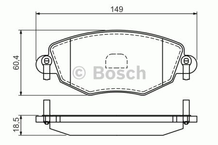 Bosch гальмівні колодки передні ford mondeo iii 00- 0986494026