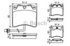 Колодки гальмівні передні, дискові 0986494041 BOSCH