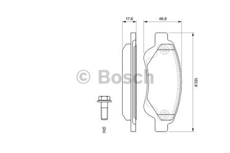 Колодки гальмівні дискові комплект 0986494065 BOSCH