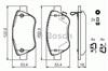 Колодки гальмівні передні, дискові 0986494092 BOSCH