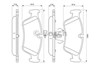 Передні гальмівні колодки 0986494096 BOSCH