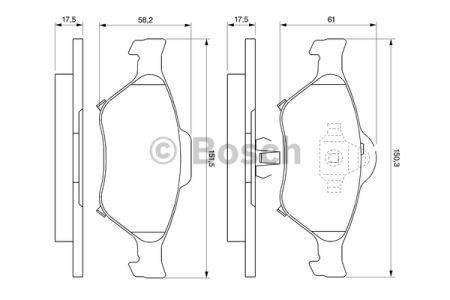 Дискові гальма 0986494101 BOSCH
