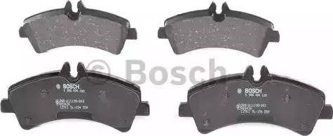 Bosch гальмівні колодки задн. db sprinter 06-  (сист. bosch) 0986494122