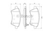 Колодки гальмівні дискові комплект 0986494129 BOSCH