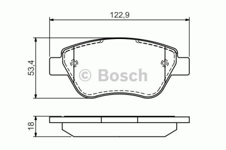 Тормозні колодки 0986494132 BOSCH