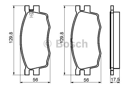 Колодки передні 0986494139 BOSCH