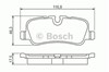 Колодки гальмові задні, дискові 0986494148 BOSCH