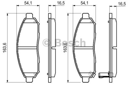 Тормозні колодки 0986494151 BOSCH