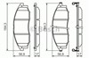 Колодки гальмівні передні, дискові 0986494152 BOSCH