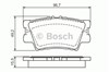 Колодки гальмівні задні, дискові 0986494154 BOSCH