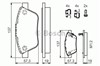 Колодки гальмівні передні, дискові 0986494157 BOSCH