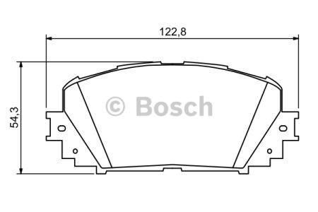 Bosch toyota колодки гальмівні передн.yaris 05-,prius 09- 0986494196