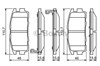 Комплект задніх колодок 0986494251 BOSCH