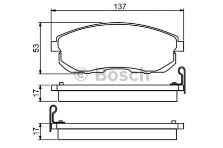 Тормозні колодки 0986494277 BOSCH