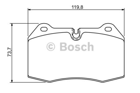 Bosch  гальмівні колодки перед. bmw e38 2,5-3,5 e31 4,4-5,0 89-01 0986494282