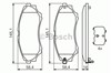 Тормозні колодки 0986494323 BOSCH