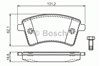 Колодки гальмівні дискові комплект 0986494332 BOSCH