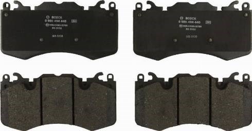Дискові гальма 0986494440 BOSCH
