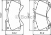 Тормозні колодки 0986494449 BOSCH
