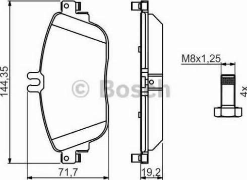 Дискові гальма 0986494662 BOSCH