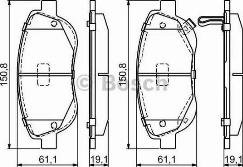 Гальмівні колодки 0986494682 BOSCH