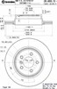 Диск гальмівний задній 09A80011 BREMBO