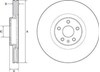 Диск гальмівний передній 09C93611 BREMBO