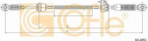 Трос перемикання передач, вибору передачі 102451 COFLE